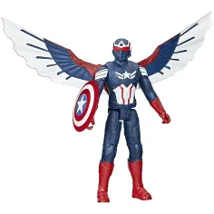 imagen de Figura de acción de Capitán América con máscara Titan Hero de Los Vengadores de 29 cm - Hasbro 2