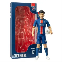Figura de acción de futbolista, 20 cm - PSG, Vitinha con camiseta 17