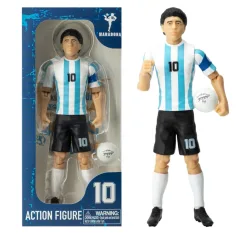 Figura de acción de futbolista, 20cm - Argentina Maradona con camiseta número 10