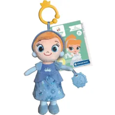 imagen de Figura de peluche de Cenicienta de Disney Baby con mordedor de 28 cm - Clementoni 1
