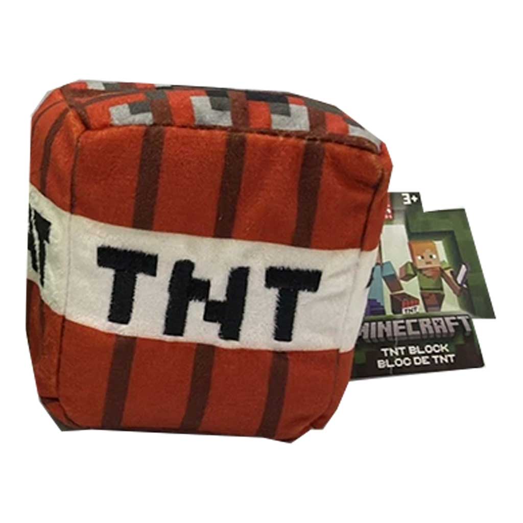 Figura de peluche de Minecraft Blocks - Figura de bloque TNT - Mattel