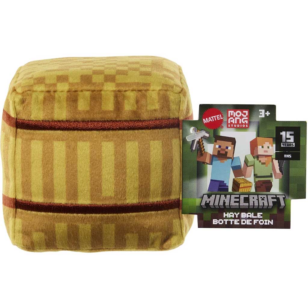 Figura de peluche de Minecraft Blocks - Figura de paja - Mattel