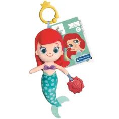 imagen de Figura de peluche Disney Baby Ariel con mordedor de 33 cm - Clementoni 1