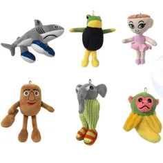 Figura de peluche Italian Brainrot de 28 cm en varias versiones 1ud