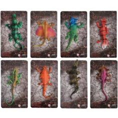 Figura de reptil de estiramiento en varias versiones
