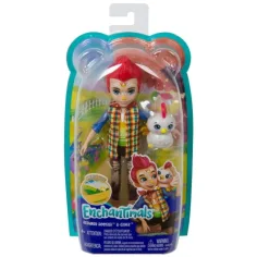 Figura Enchantimals Edward Rooster y figura de animal Cluck el gallo - Mattel
