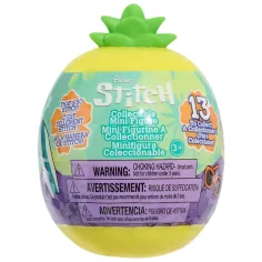 Figura sorpresa mini de Disney Stitch en cápsula con forma de piña serie 4 1ud