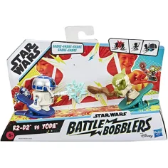 Figura sujetapapeles Battle Bobblers R2-D2 vs Yoda - Hasbro