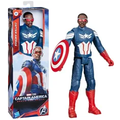 Figurita de acción de Capitán América Titan Hero de Los Vengadores de 29 cm - Hasbro
