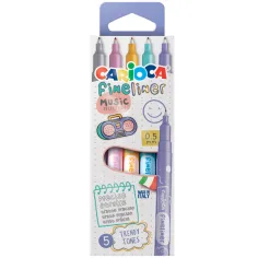 Fineliner Music Selection set de 5 rotuladores de punta fina 0,5mm - Carioca