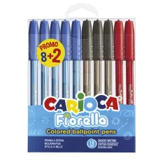 Fiorella set de bolígrafos de 10 piezas multicolor - Carioca