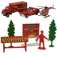 imagen de Fire Crew: Set de coche de bomberos con accesorios 2