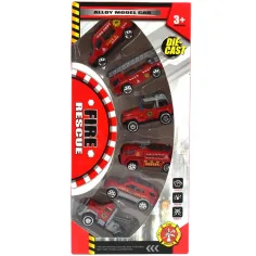 imagen de Fire Rescue: Set de 6 coches de bomberos 1/64 3