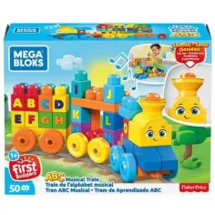 Fisher-Price: ABC tren musical de construcción - Mega Bloks