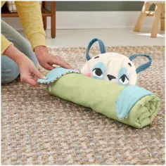 imagen de Fisher-Price: Alfombra de juego enrollable Pandamatrac - Mattel 4