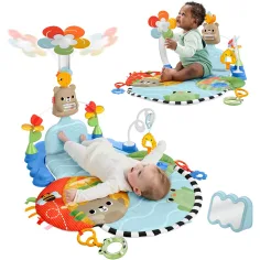 imagen de Fisher-Price: Alfombra de juego interactiva de osito - Mattel 2