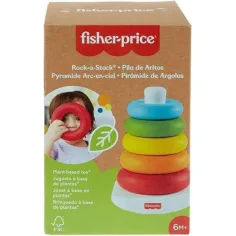 Fisher-Price: ECO Pirámide de anillos de colores para bebés - Mattel