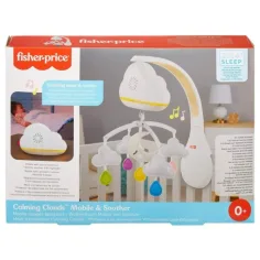 Fisher-Price: Nubes Calmantes 2 en 1 móvil de cuna con luz y sonido - Mattel