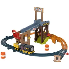 imagen de Fisher-Price: Thomas y sus amigos Diesel Lift & Load set de vía de construcción con tren motorizado - Mattel 2