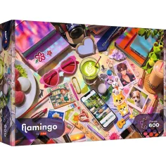imagen de Flamenco por puzzle Mi pequeño mundo puzzle de 600 piezas - Trefl 1