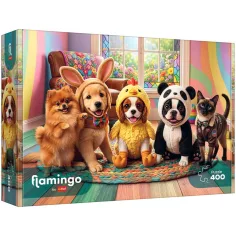 imagen de Flamingo de rompecabezas Animales domésticos vestibles rompecabezas de 400 piezas - Trefl 1