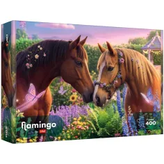 imagen de Flamingo por puzzle Hermosos caballos rompecabezas de 400 piezas - Trefl 1