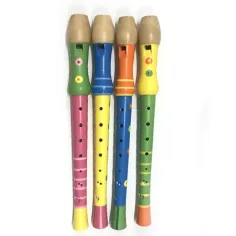Flauta de madera instrumento musical