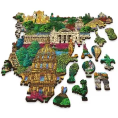imagen de Francia, lugares famosos - rompecabezas de madera de 1000 piezas - Trefl 2