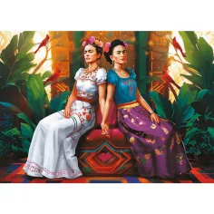 imagen de Frida Kahlo Dos caras, una alma 1000 piezas Premium plus quality puzzle - Trefl 2