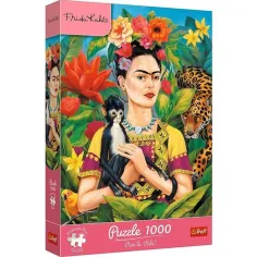 imagen de Frida Kahlo - Retrato de la jungla rompecabezas premium de 1000 piezas - Trefl 1