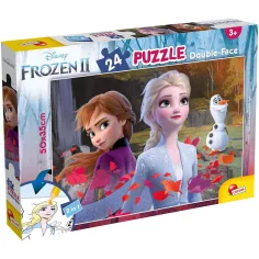 Frozen 2 2 en 1 rompecabezas y libro para colorear de 24 piezas 50x35cm - Lisciani