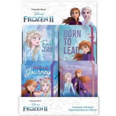 Frozen 2: Cuaderno elástico en varias versiones 10x13,5cm