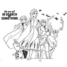 imagen de Frozen 2 en 1 con 24 piezas rompecabezas para colorear 5