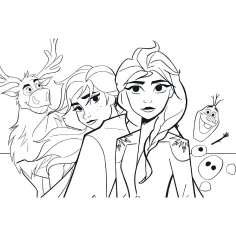 imagen de Frozen 2 en 1 maxi rompecabezas y libro para colorear 50x35cm - Lisciani 3