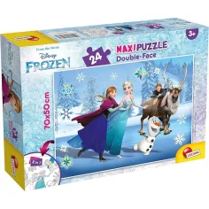 Frozen 2 en 1 maxi rompecabezas y libro para colorear 70x50cm - Lisciani