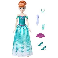imagen de Frozen: Sorpresa mágica muñeca Anna con abanico - Mattel 2