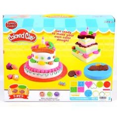 Funny Lucky pastel de cumpleaños set de plastilina