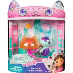 Gabi casa de muñecas Cine: paquete de figuras 2 - MerCat y Kitty Jellyfish - Spin Master