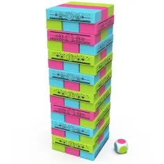 imagen de Gabi Casa de Muñecas: Juego de mesa Jenga de torre de colores - Spin Master 2