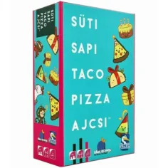Galleta, gorro, taco, pizza, ajcsi juego de mesa