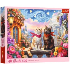 Gatos enamorados Puzzle de Calidad Premium de 500 piezas – Trefl
