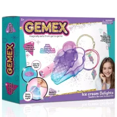 Gemex: Conjunto de joyería de helado de gema de gel