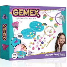 Gemex: Set de joyería de dulces de gema de gel