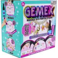 Gemex: Set de joyería de galaxia de gemas de gel