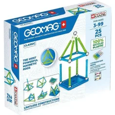 Geomag Green Line Classic juego de construcción magnético de 25 piezas
