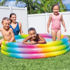 imagen de Geometría Salvaje piscina de 3 anillos 147x35cm - Intex 2