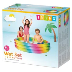Geometría Salvaje piscina de 3 anillos 147x35cm - Intex