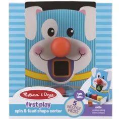 Gira y alimenta el juego de encaje de formas de madera - Melissa & Doug