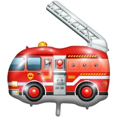 Globo de aluminio de coche de bomberos 65x51cm