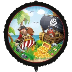 Globo de foil con diseño de pirata 46cm
